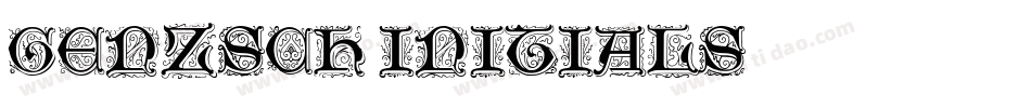 Genzsch Initials字体转换